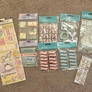 New Lot of 9 baby stickers new